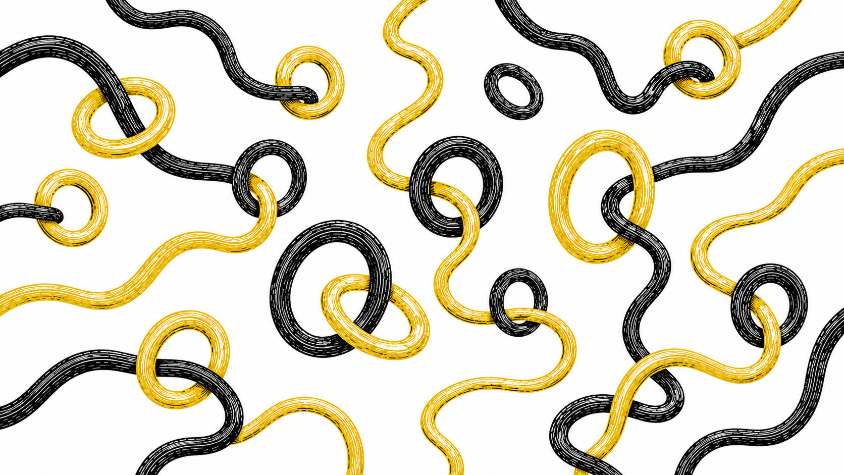 A schematic polymer gas of electric and magnetic defects
